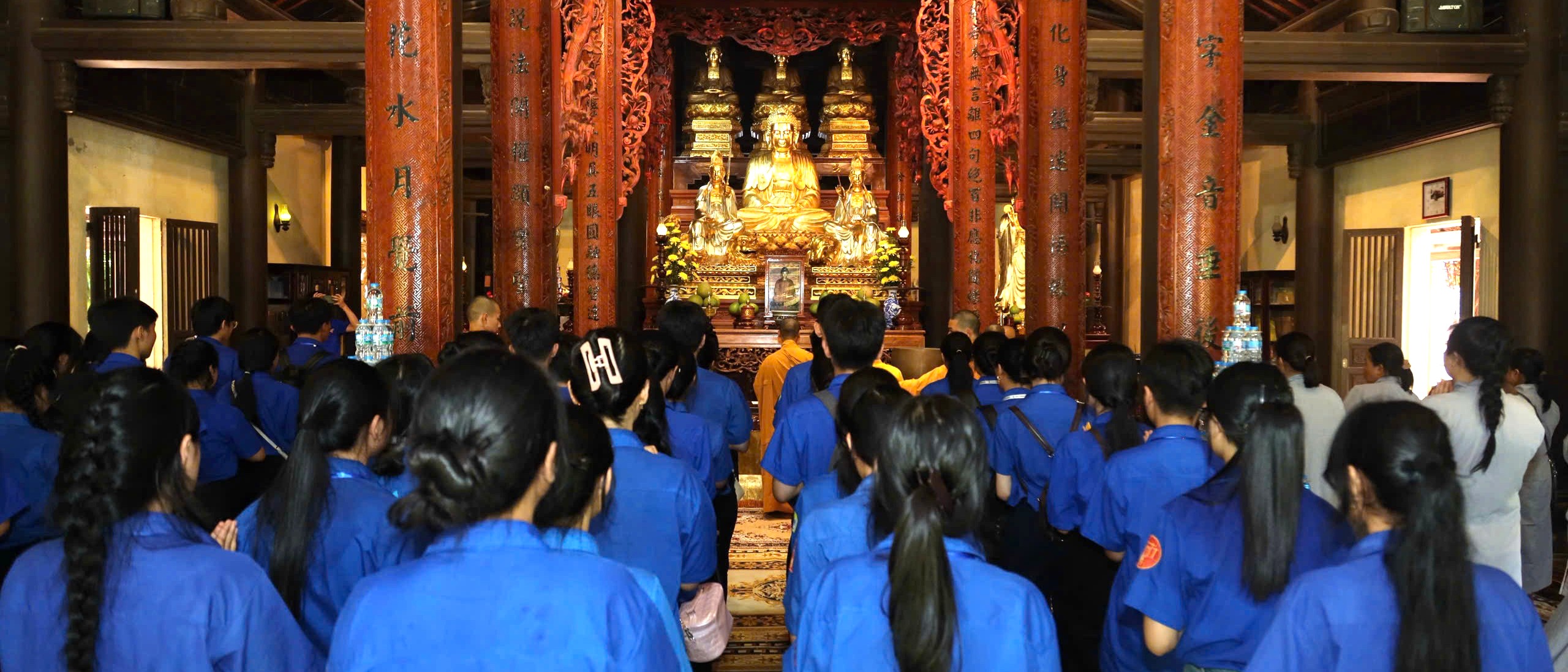 Thanh niên phường An Cựu sinh hoạt trải nghiệm tại Học viện Phật giáo Việt Nam tại Huế